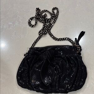 Elegant Black Sequin Evening Bag Junior Drake